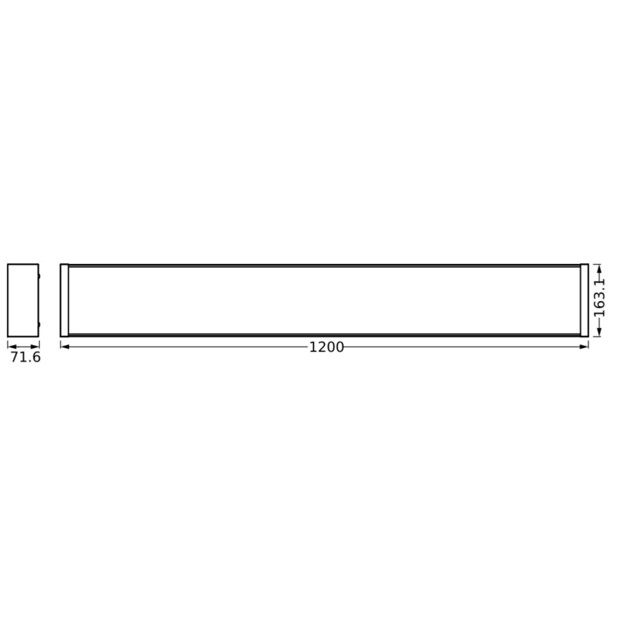 Ledvance - Світлодіодний стельовий світильник з регулюванням яскравості OFFICE LINE LED/40W/230V 120 см + пульт дистанційного керування