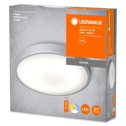 Ledvance - Світлодіодний стельовий світильник з регулюванням яскравості ORBIS LED/25W/230V 2700-6500K + пульт дистанційного керування