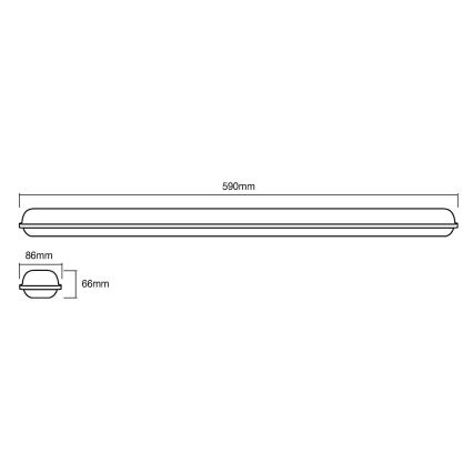 Ledvance - Світлодіодний технічний світильник SUBMARINE LED/18W/230V IP65