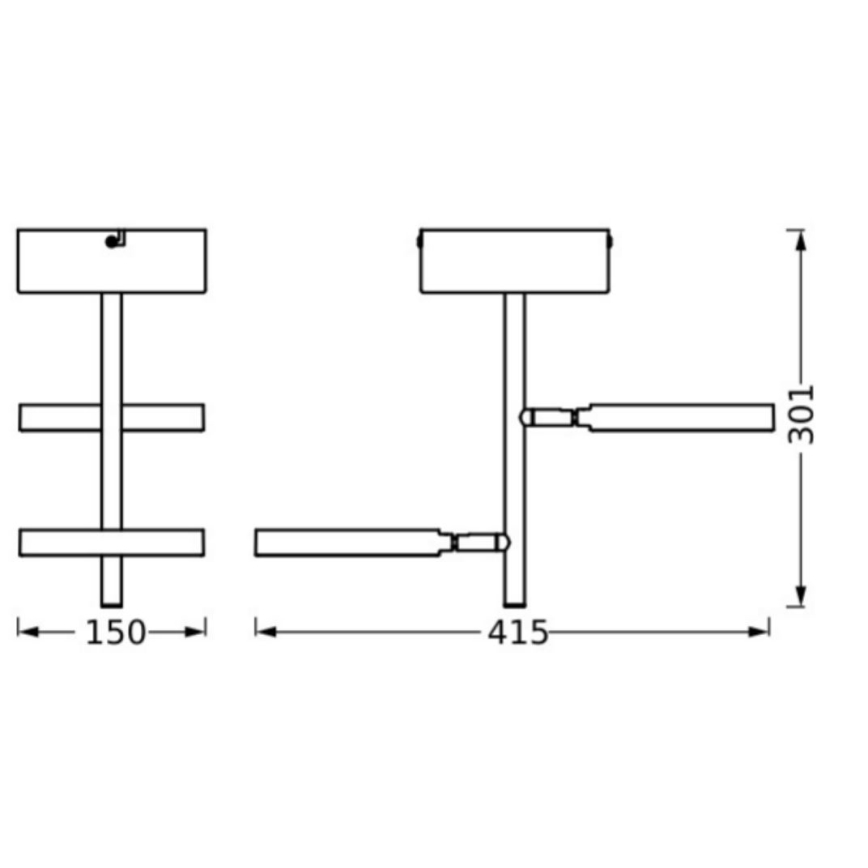 Ledvance - Світлодіодний точковий світильник DECOR SATURN 2xLED/11W/230V 3000/4200/6500K