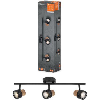 Ledvance - Світлодіодний точковий світильник DECOR CORK 3xGU10/3,4W/230V