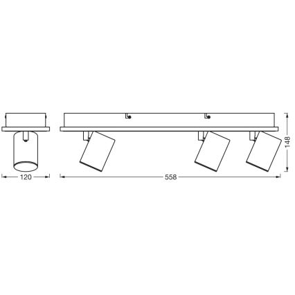 Ledvance - Світлодіодний точковий світильник DECOR MARS LED/41W/230V