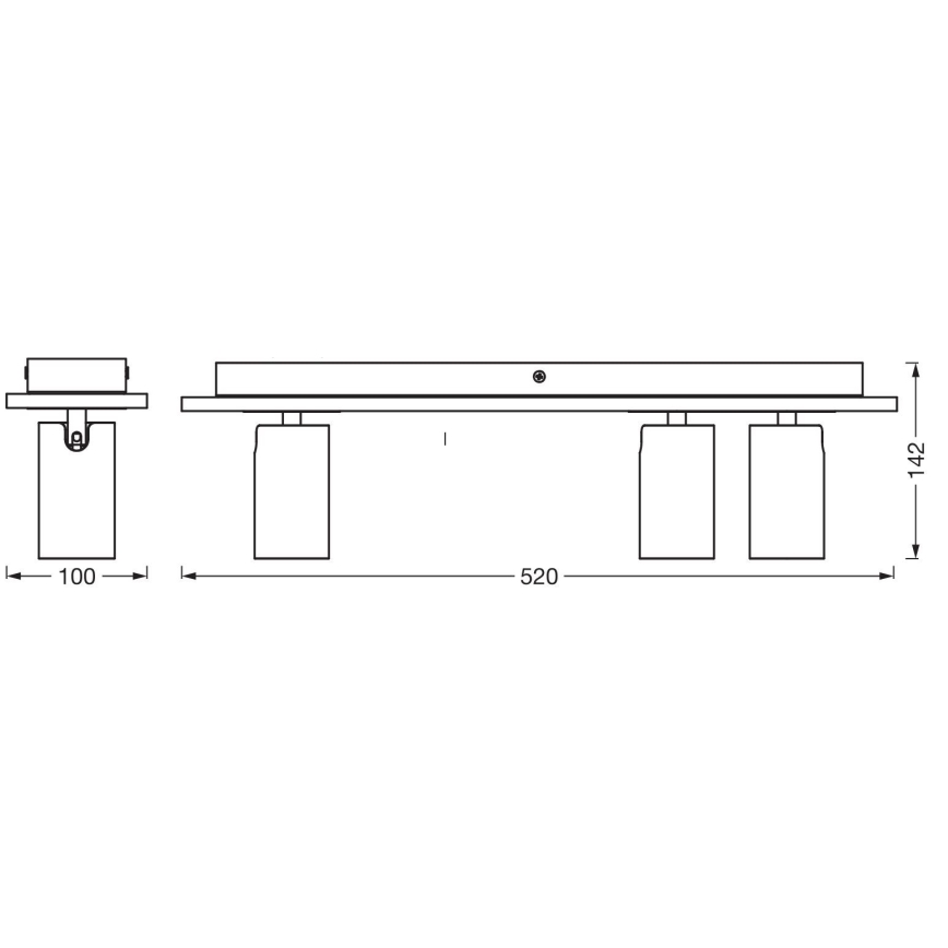 Ledvance - Світлодіодний точковий світильник DECOR MERCURY 3xGU10/3,4W/230V