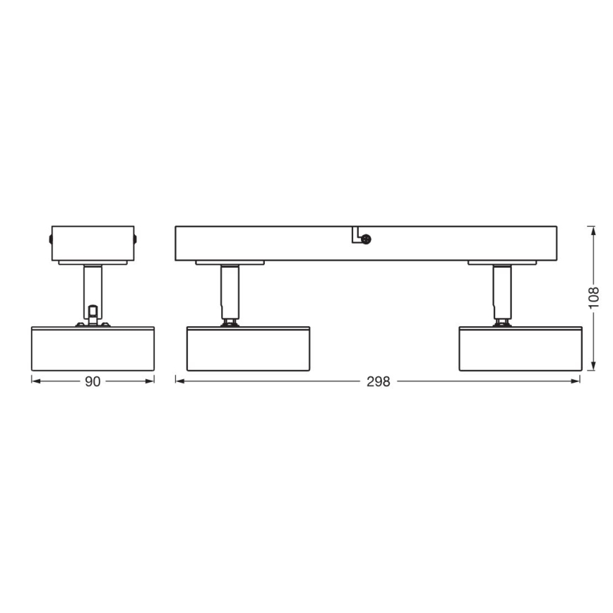 Ledvance - Світлодіодний точковий світильник DECOR PLUTO 2xLED/4,8W/230V