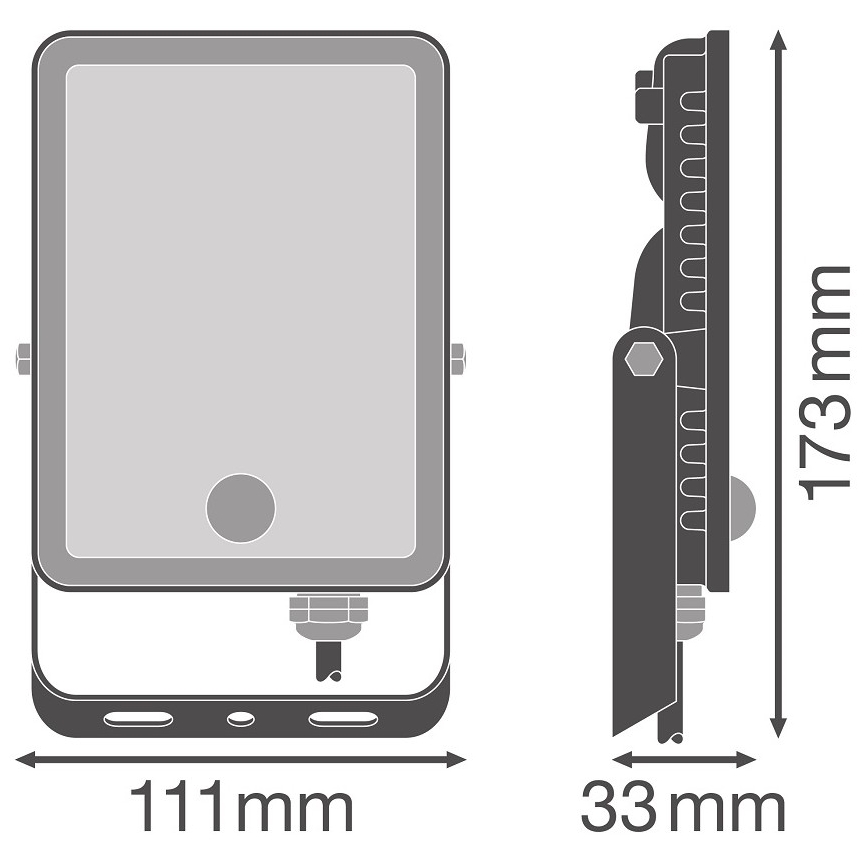 Ledvance - Світлодіодний вуличний прожектор з датчиком FLOODLIGHT LED/20W/230V 6500K IP65