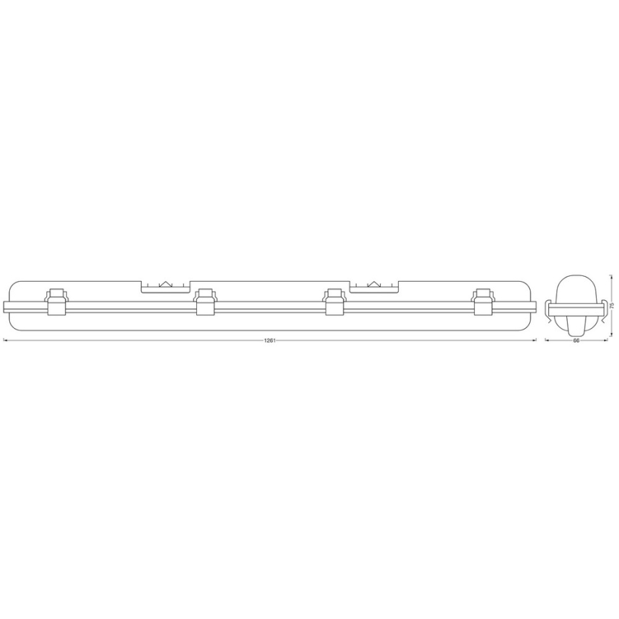 Ledvance - Технічний LED світильник з регулюванням яскравості SUBMARINE G13/18W/230V 2700-6500K Wi-Fi IP65