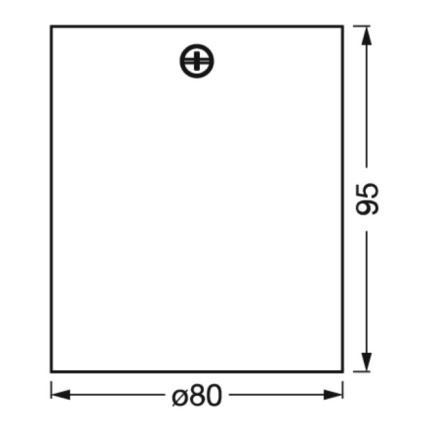 Ledvance - Точковий світильник SPOT 1xGU10/7W/230V білий