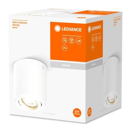 Ledvance - Точковий світильник SPOT 1xGU10/7W/230V білий