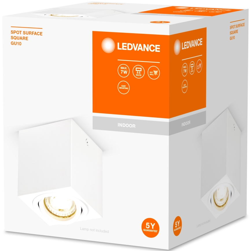 Ledvance - Точковий світильник SPOT 1xGU10/7W/230V білий