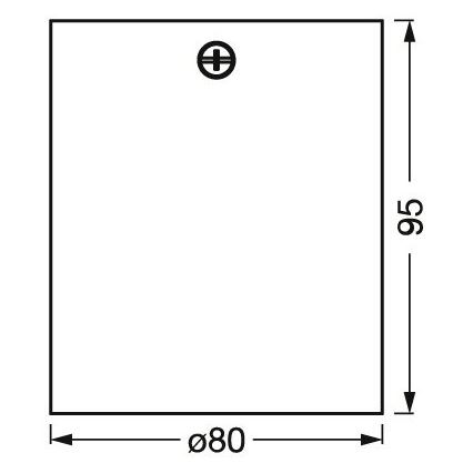 Ledvance - Точковий світильник SPOT 1xGU10/7W/230V білий