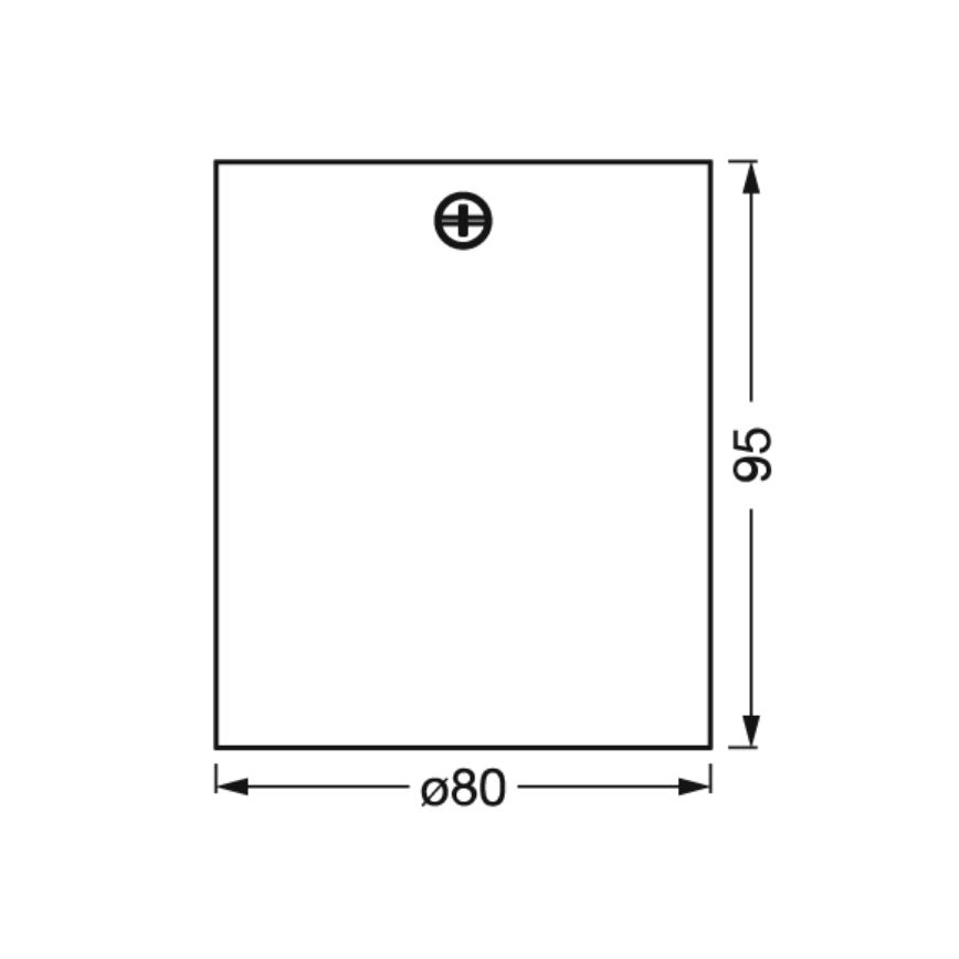 Ledvance - Точковий світильник SPOT 1xGU10/7W/230V чорний