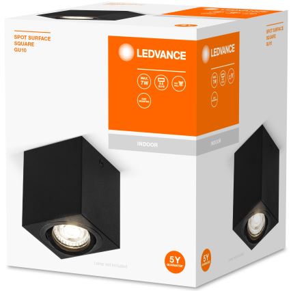 Ledvance - Точковий світильник SPOT 1xGU10/7W/230V чорний
