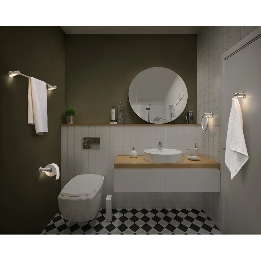 Ledvance - Тримач для туалетного паперу з LED підсвіткою 3xAAA IP44