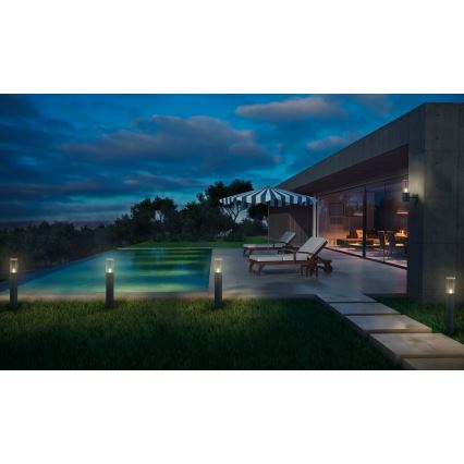 Ledvance - Уличная лампа с датчиком FIGO CYLINDER 1xE27/20W/230V IP44