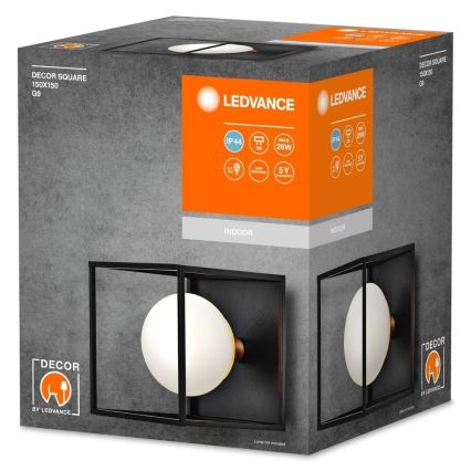 Ledvance - Уличный настенный светильник DECOR SQUARE 1xG9/28W/230V IP44