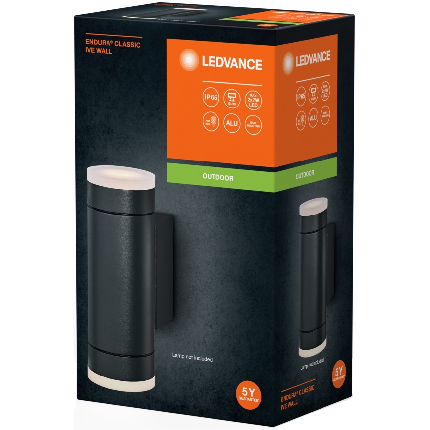 Ledvance - Уличный настенный светильник IVE 2xGU10/35W/230V IP65