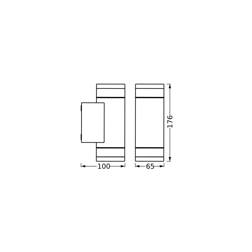 Ledvance - Уличный настенный светильник IVE 2xGU10/35W/230V IP65