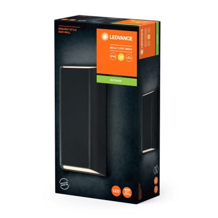 Ledvance - Уличный светодиодный настенный светильник ENDURA STYLE IDAR 2xLED/3,75W/230V IP65