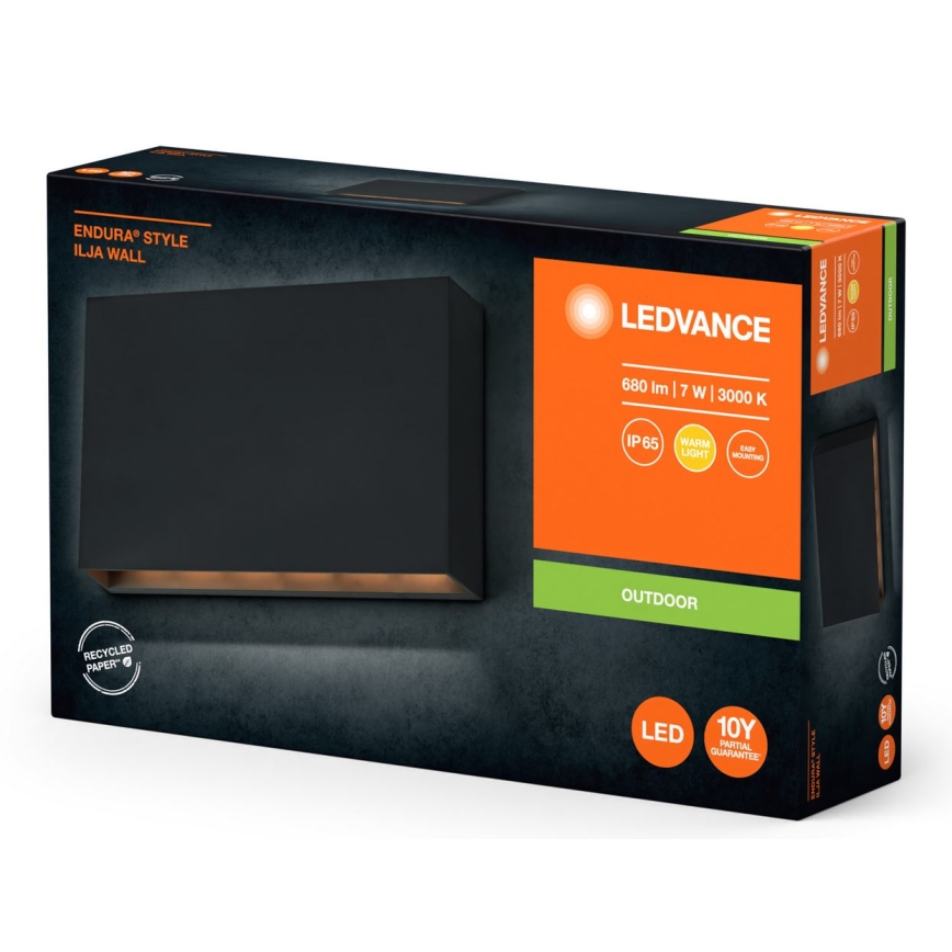 Ledvance - Уличный светодиодный настенный светильник ENDURA STYLE ILJA LED/7W/230V IP65
