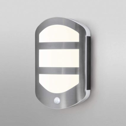 Ledvance - Уличный светодиодный настенный светильник с датчиком PLATE LED/12,5W/230V IP44