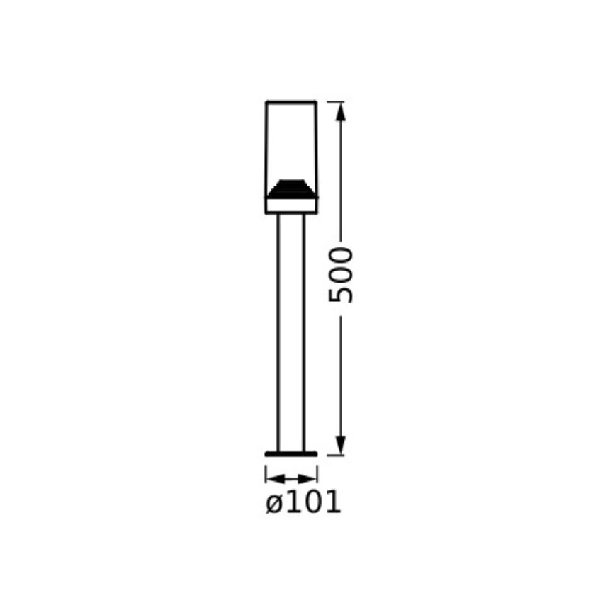 Ledvance - Уличная лампа AMBER 1xE27/20W/230V IP44
