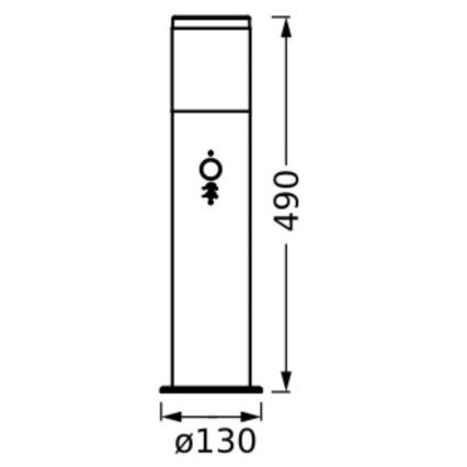Ledvance - Уличная лампа с датчиком EBRO 1xE27/20W/230V IP44