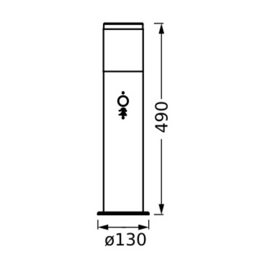 Ledvance - Уличная лампа с датчиком EBRO 1xE27/20W/230V IP44