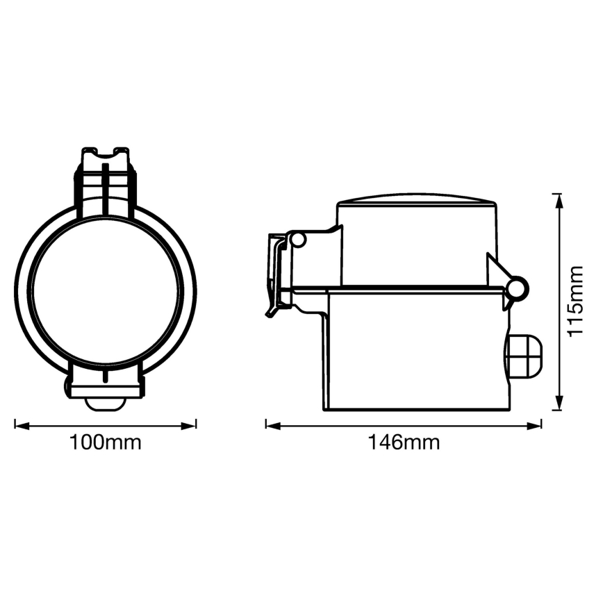 Ledvance - Уличная умная розетка SMART+ PLUG SCHUKO 3680W IP44 Wi-Fi