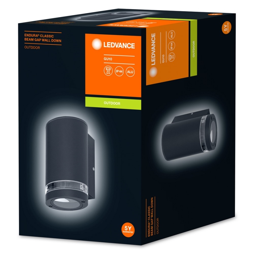 Ledvance - Уличный настенный светильник BEAM 1xGU10/35W/230V IP44