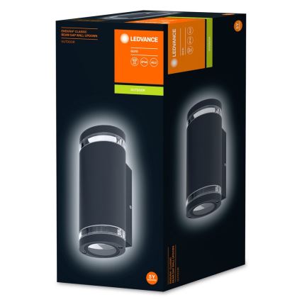 Ledvance - Уличный настенный светильник BEAM 2xGU10/35W/230V IP44