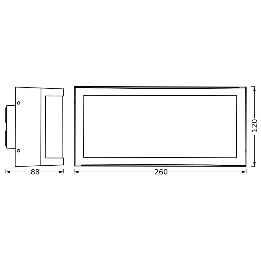 Ledvance - Уличный настенный светильник CUADRA 1xE27/40W/230V IP65