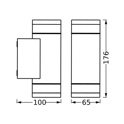 Ledvance - Уличный настенный светильник IVE 2xGU10/35W/230V IP65