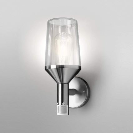 Ledvance - Уличный настенный светильник с датчиком CALICE 1xE27/60W/230V IP44
