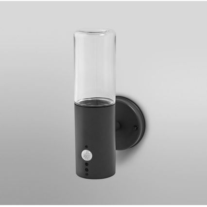 Ledvance - Уличный настенный светильник с датчиком FIGO CYLINDER 1xE27/20W/230V