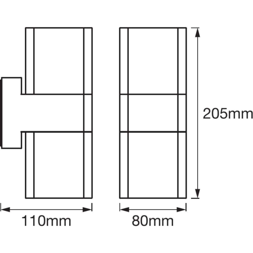 Ledvance - Уличный светодиодный настенный RGBW-светильник SMART+ CUBE LED/13,5W/230V IP44 Wi-Fi