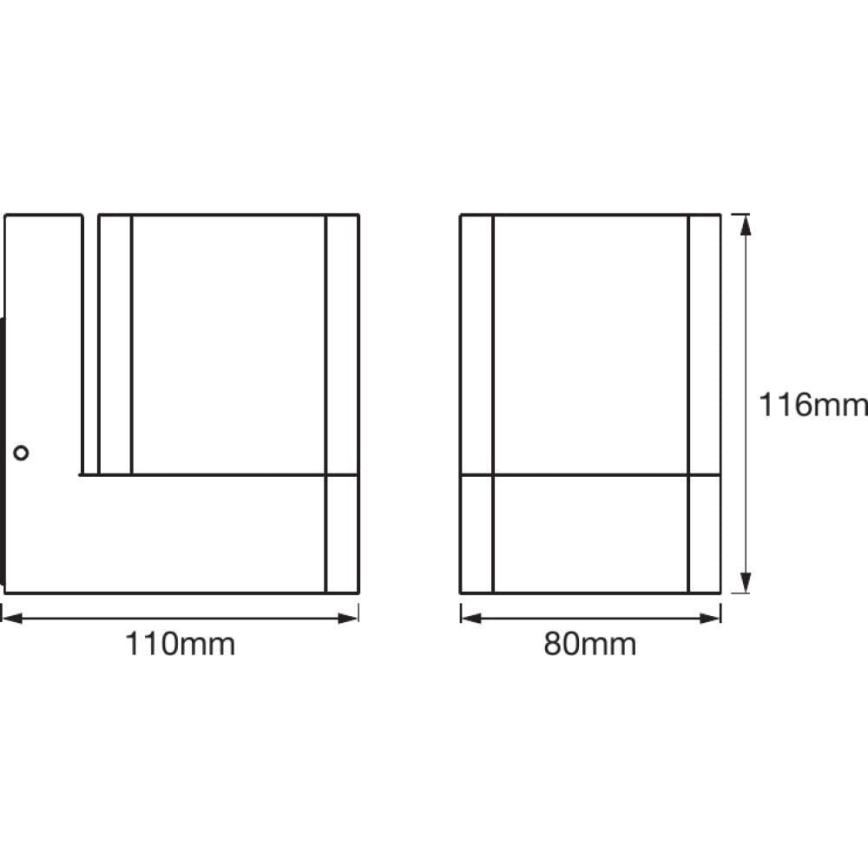 Ledvance - Уличный светодиодный настенный RGBW-светильник SMART+ CUBE LED/9,5W/230V IP44 Wi-Fi