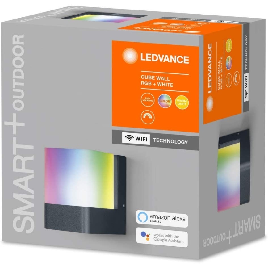 Ledvance - Уличный светодиодный настенный RGBW-светильник SMART+ CUBE LED/9,5W/230V IP44 Wi-Fi