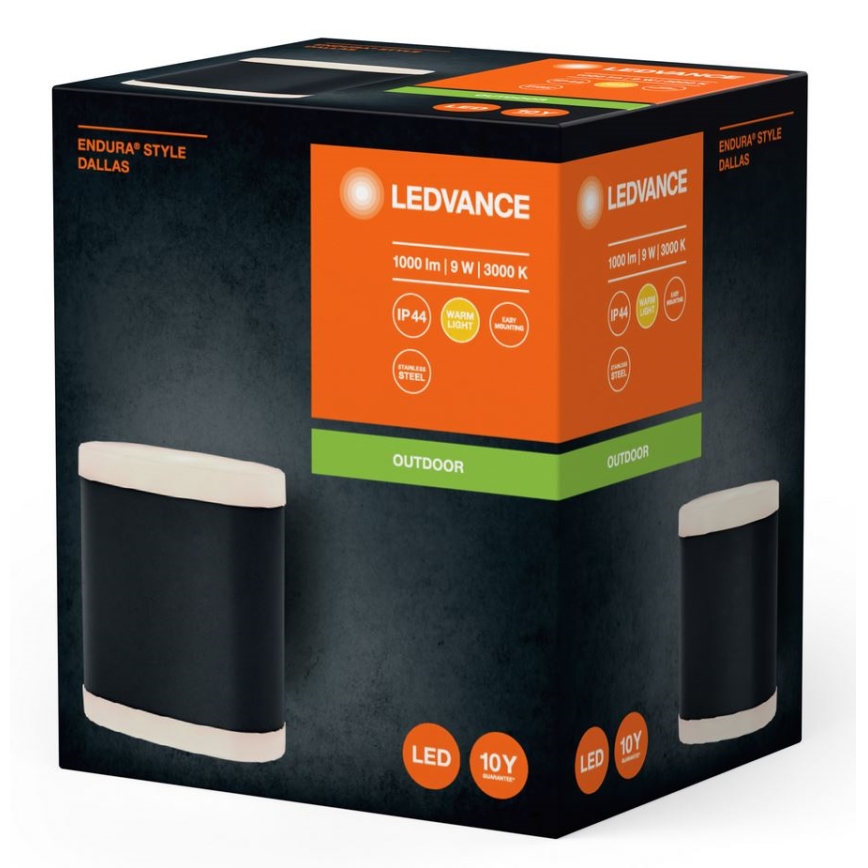 Ledvance - Уличный светодиодный настенный светильник ENDURA STYLE DALLAS LED/9W/230V IP44
