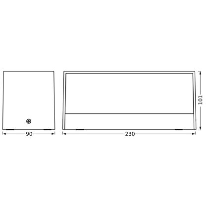 Ledvance - Уличный светодиодный настенный светильник ENDURA STYLE IDRI 2xLED/6,25W/230V IP65