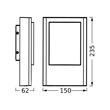 Ledvance - Уличный светодиодный настенный светильник ENDURA STYLE LED/12,5W/230V IP44