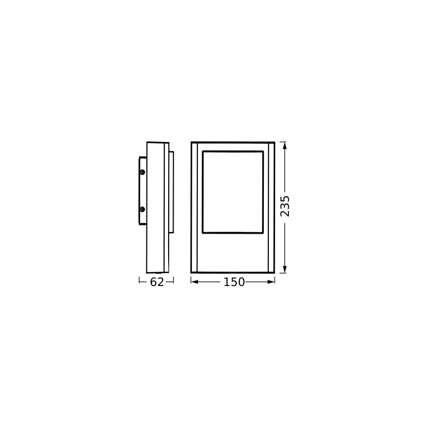 Ledvance - Уличный светодиодный настенный светильник ENDURA STYLE LED/12,5W/230V IP44