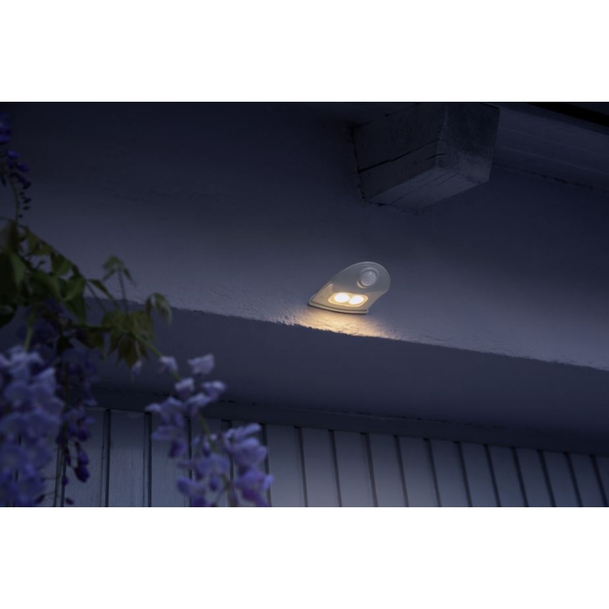Ledvance - Уличный светодиодный настенный светильник с датчиком DOORLED LED/1W/4,5V IP54
