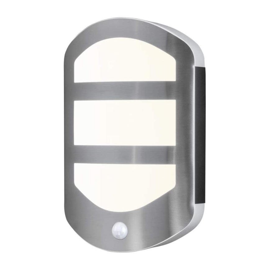 Ledvance - Уличный светодиодный настенный светильник с датчиком PLATE LED/12,5W/230V IP44