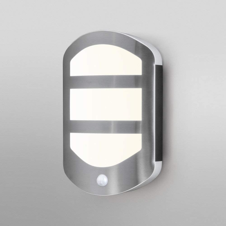 Ledvance - Уличный светодиодный настенный светильник с датчиком PLATE LED/12,5W/230V IP44