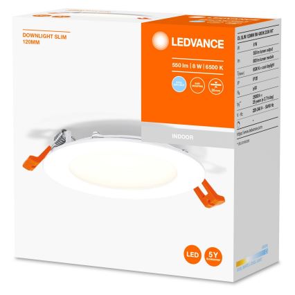 Ledvance - Вбудований стельовий LED світильник SLIM LED/8W/230V 6500K