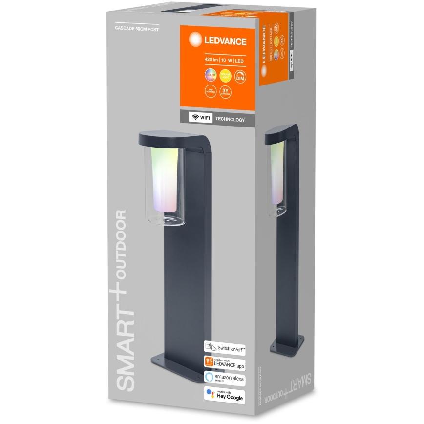 Ledvance - Вулична LED RGBW лампа з регулюванням яскравості CASCADE LED/10W/230V IP44 Wi-Fi