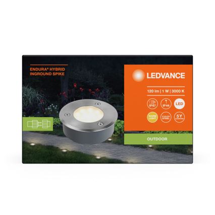 Ledvance - Вулична світлодіодна лампа ENDURA HYBRID SPIKE LED/1W/12V IP44