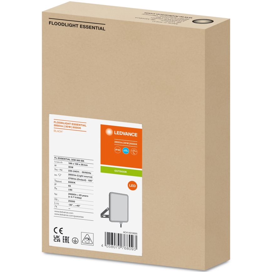 Ledvance - Вуличний настінний LED прожектор FLOODLIGHT LED/30W/230V 6500K IP65