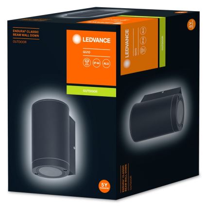 Ledvance - Вуличний настінний світильник BEAM 1xGU10/35W/230V IP44