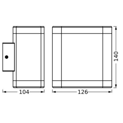 Ledvance - Вуличний світлодіодний настінний світильник ENDURA STYLE DALLAS LED/9W/230V IP44